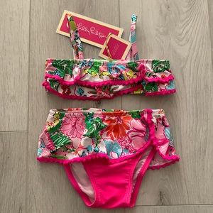 Brand NWT Lilly Pulitzer toddler girl bikini set! Sz 2T